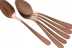 Coffret de 6 cuillères à moka Amefa Austin inox revêtement coloré