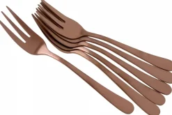 Coffret de 6 fourchettes dessert Amefa Austin inox revêtement coloré