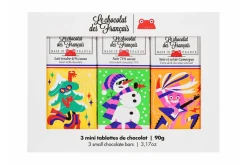 Coffret de 3 tablettines bio Le Chocolat des français - 90g