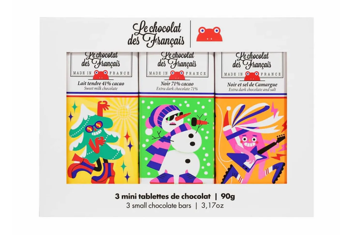 Coffret de 3 tablettines bio Le Chocolat des français - 90g