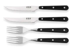 Coffret de table Wusaki 2 couteaux à steak 11cm + 2 fourchettes