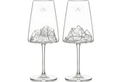 Coffret de 2 verres à vin Alaskan Maker Topographic Mont Blanc & Everest