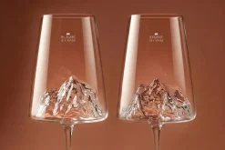 Coffret de 2 verres à vin Alaskan Maker Topographic Mont Blanc & Everest