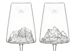 Coffret de 2 verres à vin Alaskan Maker Topographic Mont Blanc & Everest