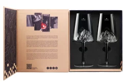 Coffret de 2 verres à vin Alaskan Maker Topographic Mont Blanc & Everest