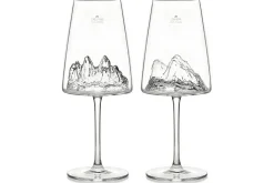 Coffret de 2 verres à vin Alaskan Maker Topographic Tre Cime di Lavaredo & Tofane