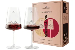 Coffret de 2 verres à vin Alaskan Maker Topographic Tre Cime di Lavaredo & Tofane
