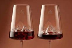 Coffret de 2 verres à vin Alaskan Maker Topographic Tre Cime di Lavaredo & Tofane