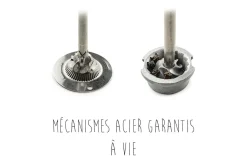Coffret duo de moulins électriques à sel et à poivre Peugeot Zeli 14cm en ABS brossé