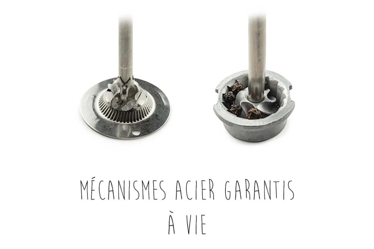 Coffret duo de moulins électriques à sel et à poivre Peugeot Zeli 14cm en ABS brossé