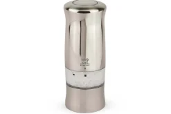 Coffret duo de moulins électriques à sel et à poivre Peugeot Zeli 14cm en ABS brossé