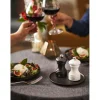 Coffret duo moulin à sel et poivre Peugeot Bistro en bois noir + blanc 10cm