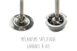 Coffret duo moulin à sel et poivre Peugeot Bistro en bois noir + blanc 10cm