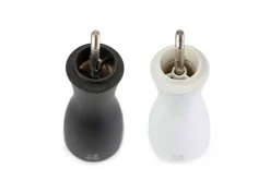 Coffret duo moulin à sel et poivre Peugeot Tahiti en bois noir + blanc