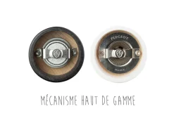 Coffret duo moulin à sel et poivre Peugeot Tahiti en bois noir + blanc