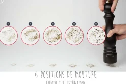 Coffret duo moulin à sel et poivre Peugeot Paris U Select en bois naturel 18cm