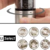 Coffret duo moulin à sel et poivre électrique Peugeot Elis Sense U Select en inox avec éclairage 20cm