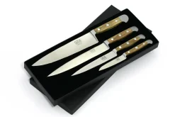 Coffret Güde 4 couteaux forgés Alpha Olive
