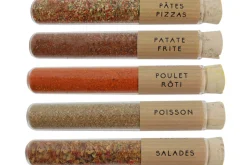 Coffret 5 mini tubes d'épices Le Monde en Tube Mes p'tites épices les poudres de perlinpinpin