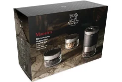 Coffret moulin à poivre Peugeot Maestro U'Select avec 3 réservoirs
