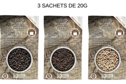 Coffret moulin à poivre Peugeot Maestro U'Select avec 3 réservoirs
