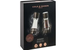 Coffret moulins sel et poivre Cole & Mason Derwent hêtre noir 19cm
