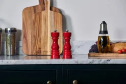 Coffret moulins sel et poivre Cole & Mason London rouge gloss 18cm