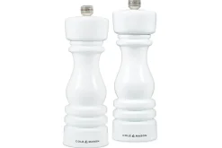 Coffret moulins sel et poivre Cole & Mason London blanc gloss 18cm