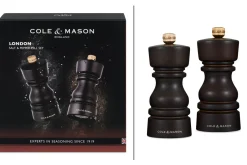 Coffret moulins sel et poivre Cole & Mason London chocolat 13cm
