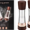 Coffret moulins sel et poivre Cole & Mason Derwent châtaigner gold rose 19cm
