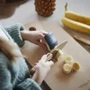 Coffret Opinel Le Petit Chef couteau + éplucheur + protège-doigts - Bleu