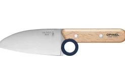 Coffret Opinel Le Petit Chef couteau + éplucheur + protège-doigts - Bleu