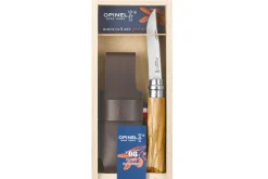 Coffret Opinel Luxe n°8 lame 8,5cm manche en olivier + étui