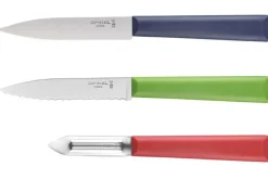 Coffret Opinel Trio Les Essentiels 3 pièces manches colorés