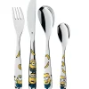 Coffret repas enfants WMF Les Minions acier inox 18/10 et porcelaine