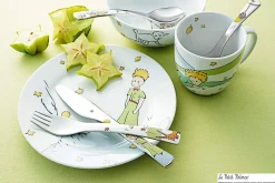 Coffret repas enfant WMF Le Petit Prince acier inox 18/10 et porcelaine