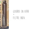 Coffret thés et infusions bio Quai Sud Ma Pause Zen + gourde en verre et filtre à thé