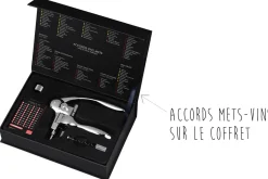 Coffret tire bouchon L'Atelier du vin Oeno Box Sommelier métal chromé