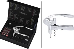 Coffret tire bouchon L'Atelier du vin Oeno Box Sommelier métal chromé