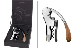Coffret tire bouchon L'Atelier du vin Oeno Motion Wood & Chrome bois massif