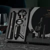 Coffret tire-bouchon électrique et accessoires pour le vin Cheer Moda Matrix - Noir & Bronze