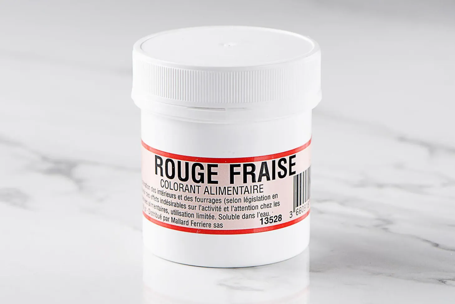 Colorant poudre concentré hydrosoluble rouge fraise 20g