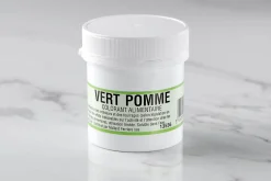 Colorant poudre concentré hydrosoluble vert pomme 20g