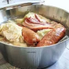 Confiturière Cristel Grande Tablée en inox et couvercle en verre