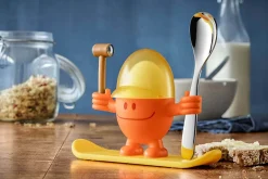 Coquetier enfant WMF McEgg orange avec cuillère