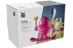 Coquetier enfant WMF McEgg rose avec cuillère