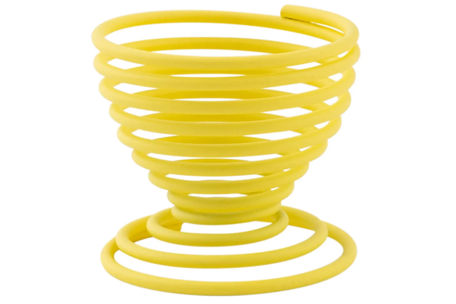 Coquetier spirale Point-Virgule Wire jaune
