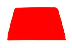 Corne à pâtisserie trapèze en polypropylène rouge 13,5x10cm