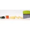 Coupe-légumes lame inox ondulée 8x10cm - manche vert