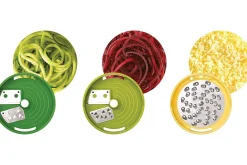 Coupe légumes spirale 3 en 1 Joseph Joseph Spiro en acier inoxydable et polymère